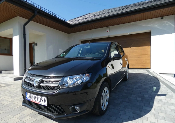 Dacia Logan cena 23000 przebieg: 125347, rok produkcji 2014 z Żabno małe 121